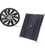 12V 25CM Large Air Volume Exhaust Fan Solar Powered Fans for Kitchen Household Cooling Exhaust Fan