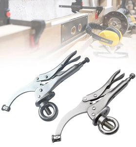 Drill Press Locking Clamp Heat-Treated Carbon Steel Adjustable Pressure 22.9cm/30cm Professional Woodworking Metalworking Tool