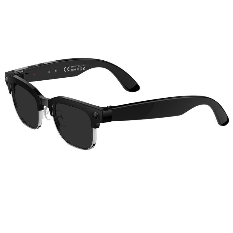 W630 AI Translation Smart Glasses with AI Camera Recognition EIS Anti-shake Capture 3D Stereo Surround Sound Dual Mic Noise Cancellation IP66 Waterproof Hands Free Recording Voice Wake-up Smart Audio Glasses