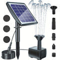 6V 2W / 7V 1.4W 1705L/H DC Pump Solar Swimming Pool Landscane Fountain Aquarium Submersible, Rockery Fountain Garden Solar Pumps