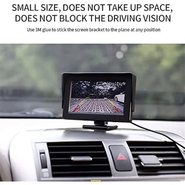 4.3-inch Car LCD Monitor High-Resolution Display Auto-Switching AV Input for Car Screen