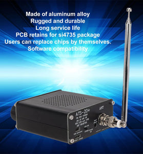 ATS 20+ Si4732 Radio Receiver High Sensitivity Portable Small World Band Digital Receiver for Outdoor Camping Home