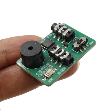 Battery Version CW Keyer and Trainer CR2032 Powered Ultra-Portable Dual Function with Sound and Light Feedback Morse Code Practice