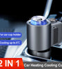Smart 2-in-1 Car Heating Cooling Cup Cold Hot Coffee Milk Electric Beverage Warmer Cooler Holder For Drinks Travel Mini Car Fridge