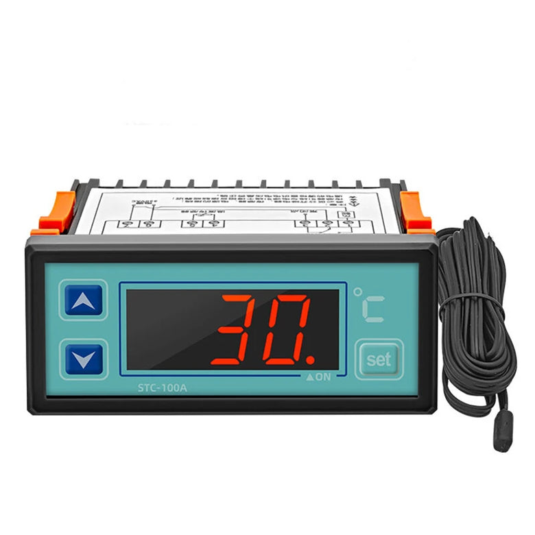 STC-100A Digital Temperature Controller AC220V Intelligent Temperature Regulator Refrigeration Heating Thermostat