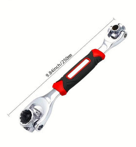 52-in-1 Multi-Functional Socket Wrench Set - 8-19mm Non-Slip Handle & Rotating Bone Design