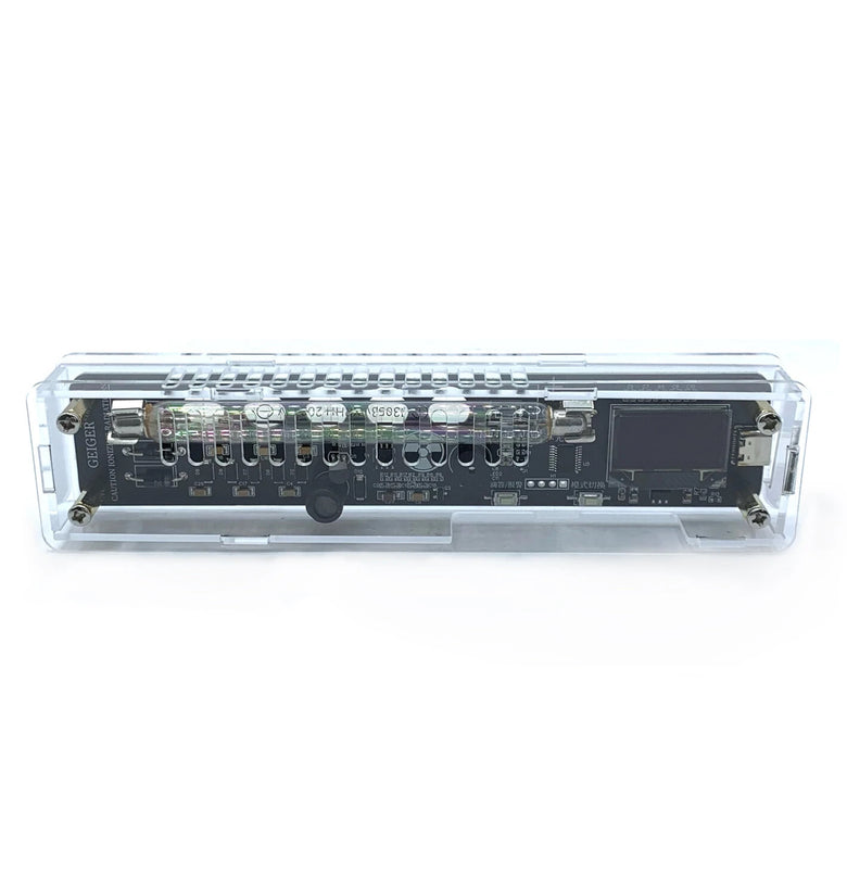 J305 Geiger Counter High Sensitivity Radiation Detector for X-ray Gamma Beta Radiation with Audio-Visual Alerts OLED Screen TYPE-C Interface