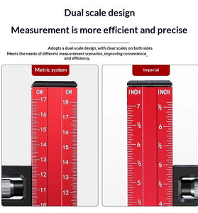 Aluminum Alloy Woodworking Marking Height Gauge Dual Scale Laser Engraved Precision Tool Adjustable 180mm 360mm 640mm Fine Tuning Ruler Accurate Measuring