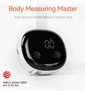 Smart Digital Measuring Tape Accurate 0.1 cm/inch LED Display Rechargeable Type-C Battery Fitness App Integration Portable Design