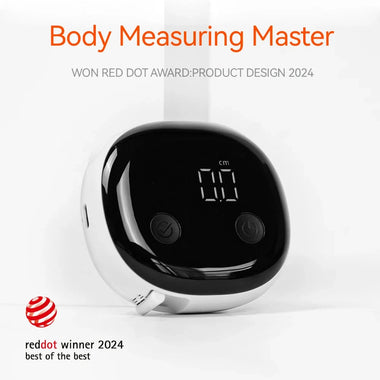Smart Digital Measuring Tape Accurate 0.1 cm/inch LED Display Rechargeable Type-C Battery Fitness App Integration Portable Design