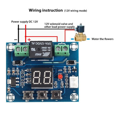 3Pcs XH-M214 Soil Moisture Control Module with Digital Display for Precise Plant Watering Automatic Sprinkler for Pot Plants