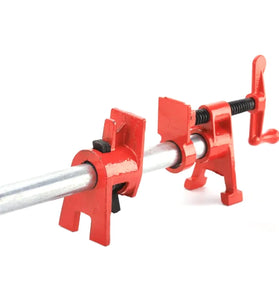 Heavy Duty 1/2" 3/4" Wood Gluing Pipe Clamp Fixture Quick Release Cast Iron Pipe Clamp for for Woodworking / Carpentry / Home Improvement / DIY Projects