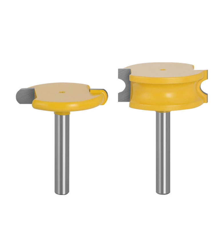 2PCS Canoe Flute and Bead Router Bit Set Precise Cutting Tool Ideal For Decorative Edges Long-Lasting Performance 1/2