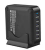 [GaN Tech]Bakeey YMS-666 285W 6-Port USB PD Charger 6USB-C PD Fast Charging Desktop Charging Station EU Plug US Plug for iPhone 16 15 14 13 Pro Max for Samsung Galaxy Z Flip6 for Xiaomi 15pro for Huawei Mate XT