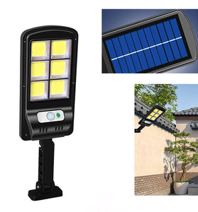 120COB LED Outdoor Solar Street Light Human Body Induction Garden Light With Remote Control LED Wall Light Waterproof Garden Light