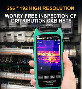 AV TOOLTOP ET15C Thermal Imager 256x192 Pixels -20C to +550C 3.5 Inch Screen High Resolution Portable Thermal Imaging Camera