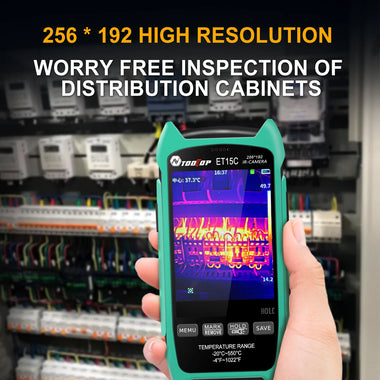 AV TOOLTOP ET15C Thermal Imager 256x192 Pixels -20C to +550C 3.5 Inch Screen High Resolution Portable Thermal Imaging Camera