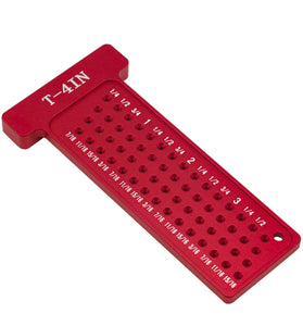 T type Woodworking Scriber Metric/Inch Precision T-Ruler T 100MM And T 4IN Pocket Marking Gauge Measurement Manual Marking DIY Tools