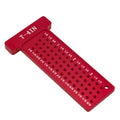 T type Woodworking Scriber Metric/Inch Precision T-Ruler T 100MM And T 4IN Pocket Marking Gauge Measurement Manual Marking DIY Tools