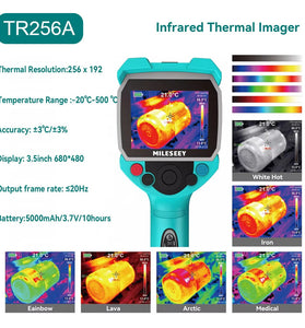 MiLESEEY TR256A/TR256B/TR256E Thermal Imaging Camera 256x192 Pixel 40mK Sensitivity 2.8 Inch Screen Infrared Camera for Temperature Measurement