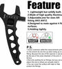 Universal AN3-12 Adjustable Wrench Lightweight Aluminum Fitting Tool Corrosion-Resistant AN Hose Fitting Spanner Red/Black/Blue