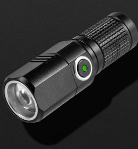 E-Smarter K91 Powerful Zoomable LED Flashlight with 18350 Battery USB Rechargeable Flash Light Camping Lamp IP64 Waterproof Fishing Lantern Lamp