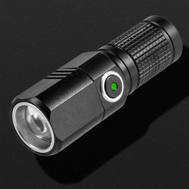 E-Smarter K91 Powerful Zoomable LED Flashlight with 18350 Battery USB Rechargeable Flash Light Camping Lamp IP64 Waterproof Fishing Lantern Lamp