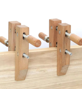 Wood Hand Screw Clamp Adjustable Wooden Handle 8/10 Inch Parallel Jaw Hardwood Construction Professional Woodworking Tool