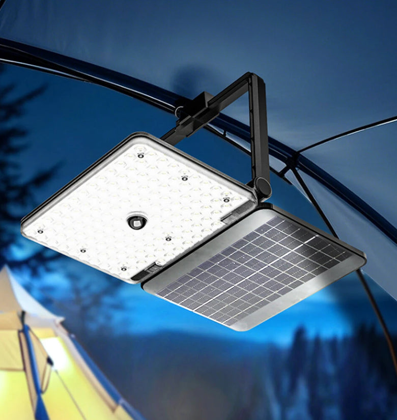 Foldable Solar Motion Sensor Wall Light Outdoor Yard Garden Lamp 3 Modes LED Floodlight Induction Compact Outdoor Security Lamp