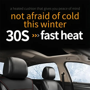 Car Seat Heater Cushion 12V24V Winter Front Single Seat Heating Pad Car Electric Heating Mat Seat Mat Heating Vest Heated Car Seat Cushion for Winter