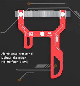 Curved Surface Polishing Tool Aluminum Alloy 1-15mm Clamping Capacity Adjustable Sandpaper Curve Lightweight Design Model Making DIY Craft CNC Precision Polishing Tool