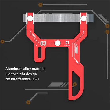 Curved Surface Polishing Tool Aluminum Alloy 1-15mm Clamping Capacity Adjustable Sandpaper Curve Lightweight Design Model Making DIY Craft CNC Precision Polishing Tool