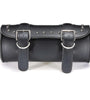 Motorcycle Scooter Tool Bag Saddle Bag Leather Storage Black
