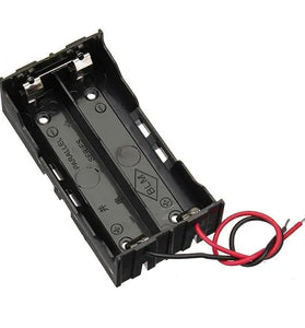 DIY DC 7.4V 2 Slot Double Series 18650 Battery Holder Battery Box With 2 Leads ROHS Certification