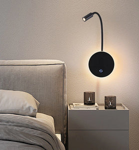 Wall Mounted Reading Lamp with USB Port Bedside Spot light American Style Adjustable Angle Modern Wall Mounted LED Bed Lamp
