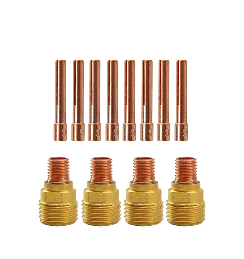 35-Piece TIG Stubby Lens Kit for WP9 WP20 WP25 Torch Short & Wide Gas Lens Compatible Improved Welding Precision & Clarity