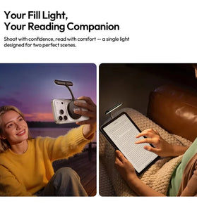 Ulanzi M10 Flexible Phone Light Video Light Magnet for iPhone 17 16 15 14 for Huawei for Xiaomi Selfie Reading Vlog