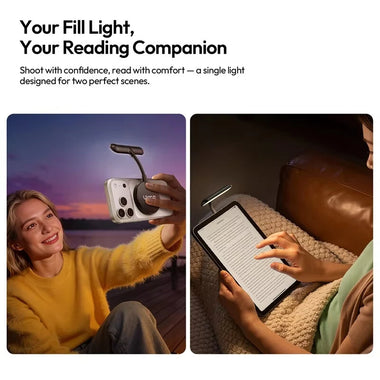 Ulanzi M10 Flexible Phone Light Video Light Magnet for iPhone 17 16 15 14 for Huawei for Xiaomi Selfie Reading Vlog
