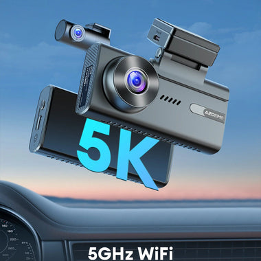 AZDOME 4K+2K Front Rear Dual Car Dash Cam 4 Inch Touchscreen Loop Recording Parking Monitoring M580-2CH