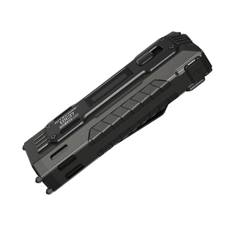 NITECORE EDC37 Digital OLED Display 8000LM USB-C Rechargeable Fast Charging Built-in 8000mAh Battery Tactical EDC Flashlight