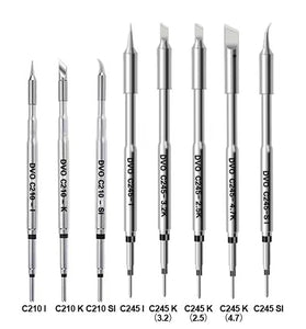 C210 C245 Soldering Iron Tips for JBC Sugon Aifen Aixun Stations Red Copper Stainless Steel Quick Heating Easy Installation Variety of Tip Types