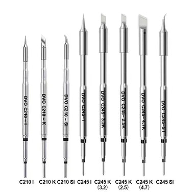 C210 C245 Soldering Iron Tips for JBC Sugon Aifen Aixun Stations Red Copper Stainless Steel Quick Heating Easy Installation Variety of Tip Types