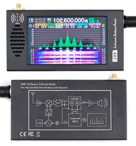 4.3" Software Defined Radio SDR Radio Receiver 100K-149MHz Digital Demodulation Short Wave FM MW SSB CW HAM DSP Receiver