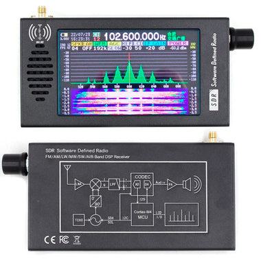 4.3" Software Defined Radio SDR Radio Receiver 100K-149MHz Digital Demodulation Short Wave FM MW SSB CW HAM DSP Receiver