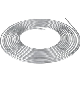 25ft Brake Pipe Copper Line 3/8'' OD Steel Zinc Silver Brake Line Fuel Tubing Kit