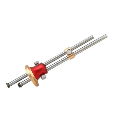 Double shaft Wheel Marking Gauge Wood Scriber Mortise Gauge Woodworking Marking Scribing Solid Bar