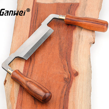 GANWEI MG0-000-0119 Woodworking Draw Knife HSS Blade 6mm Thickness 110mm Width Ergonomic Wooden Handles Precision Wood Carving Tool