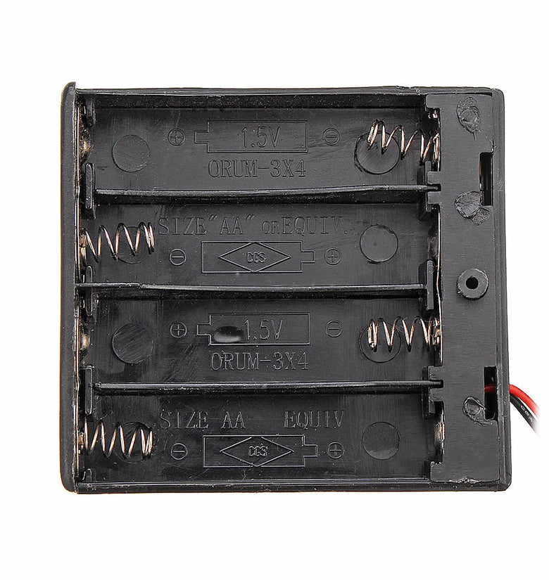 5pcs 4 Slots AA Battery Box Battery Holder Board with Switch for 4xAA Batteries DIY kit Case