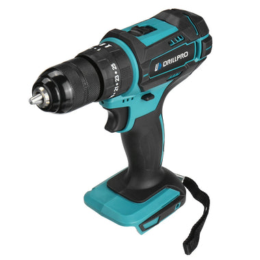 Drillpro 10mm Chuck Impact Drill 350N.m Cordless Electric Drill For Mak18V Battery 4000RPM LED Light Power Drills