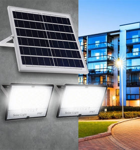 77LED~410LED Solar Floodlight With Remote Controller Outdoor Garden Security Light